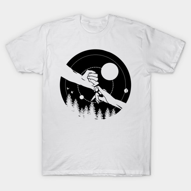 Holding Hands T-Shirt by mailboxdisco